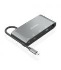 Docking USB Tipo-C Aisens ASUC-8P010-GR/ 1xHDMI/ 1xVGA/ 2xUSB/ 1xRJ45/ 2xUSB Tipo-C/ 1xUSB Tipo-C PD/ Gris