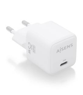 Cargador Gan de Pared Aisens ASCH-25W1P012-W/ 1xUSB Tipo-C/ 25W