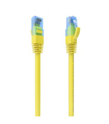 AISENS Cable De Red Latiguillo RJ45 Cat.6 UTP AWG26 CCA, Amarillo, 0.5 m