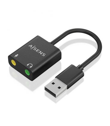 Tarjeta de Sonido Aisens A106-0769/ USB Macho - 2xJack 3.5 Hembra