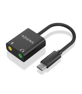 Tarjeta de Sonido Aisens A109-0767/ USB-C Macho - 2xJack 3.5 Hembra