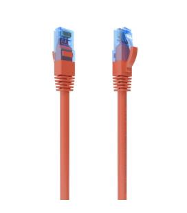 AISENS Cable De Red Latiguillo RJ45 Cat.6 UTP AWG26 CCA, Rojo, 0.75 m