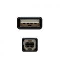 Nanocable CABLE USB 2.0 IMPRESORA, TIPO A/M-B/M, NEGRO, 3.0 M