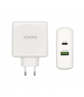 Cargador de Pared Aisens ASCH-2PD30QC-W/ 1xUSB Tipo-C/ 1x USB/ 48W