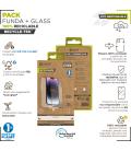 Funda muvit para samsung galaxy s24 ultra + protector de pantalla vidrio templado plano