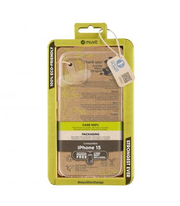 Funda muvit recycletek para apple iphone 15 transparente