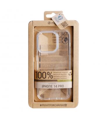 Funda muvit recycletek para apple iphone 14 pro transparente