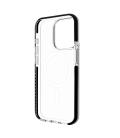 Funda muvit recycletek magsafe shockproof 3m para apple iphone 15 pro transparente - negra