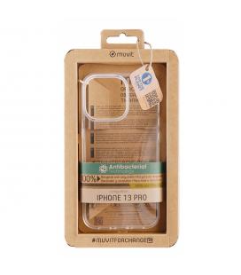 Funda muvit recycletek para apple iphone 13 pro antibacterias transparente