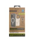 Funda muvit recycletek magsafe shockproof 3m para apple iphone 14 pro transparente - negra