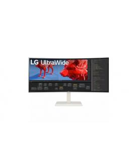 Monitor Profesional Ultrapanorámico Curvo LG UltraWide 38WR85QC-W 37.5"/ WQHD+/ Multimedia/ Blanco