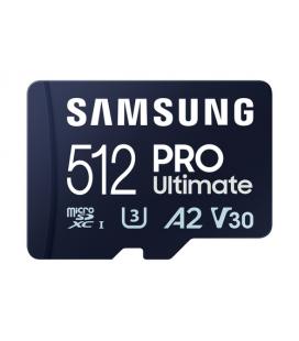 Tarjeta de Memoria Samsung Pro Ultimate 512GB microSD XC con Adaptador/ Clase 10/ 200MBs