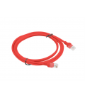 CABLE RED LANBERG LATIGUILLO CAT.6 UTP 2M ROJO FLUKE PASSED