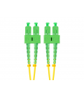 CABLE DE FIBRAOPTICA LANBERG 2M MONO SC/APC-SC/APC DUPLEX G657A1 LSZH AMARILLO