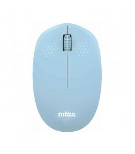 Nilox ratón wireless, 1000 dpi, 3 botones, azul