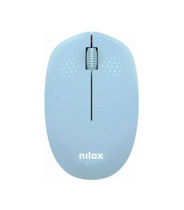 Nilox ratón wireless, 1000 dpi, 3 botones, azul