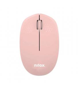 Nilox ratón wireless, 1000 dpi, 3 botones, rosa