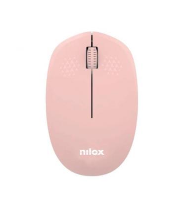 Nilox ratón wireless, 1000 dpi, 3 botones, rosa