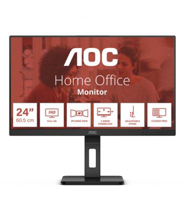 Monitor AOC 24E3QAF 23.8"/ Full HD/ Multimedia/ Negro