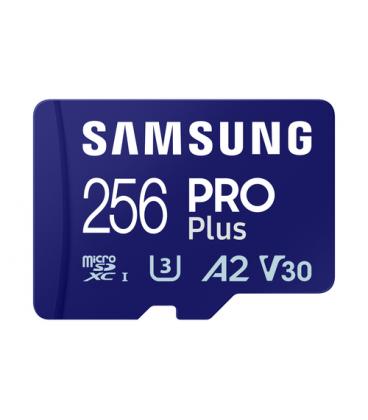 Tarjeta de Memoria Samsung PRO Plus 2023 256GB microSD XC/ Clase 10/ 180MBs