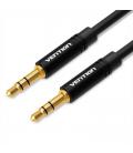 Cable estéreo vention bakbd/ jack 3.5 macho - jack 3.5 macho/ 50cm/ negro
