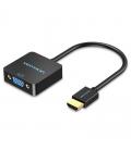 Conversor vention acpbb/ hdmi macho - vga hembra/ 15cm/ negro