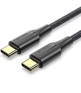 Cable usb 2.0 tipo-c 3a vention taubd/ usb tipo-c macho - usb tipo-c macho/ hasta 60w/ 480mbps/ 50cm/ negro