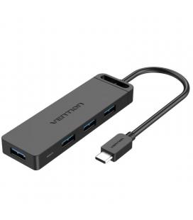 Hub usb tipo-c vention tgkbf/ 4xusb/ 1xmicrousb pd/ 1m