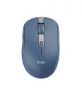 Ratón Inalámbrico por Bluetooth Trust Ozaa Compact Wireless/ Batería recargable/ Hasta 3200 DPI/ Azul