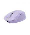 Ratón Inalámbrico por Bluetooth Trust Ozaa Compact Wireless/ Batería recargable/ Hasta 3200 DPI/ Morado