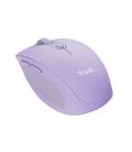 Ratón Inalámbrico por Bluetooth Trust Ozaa Compact Wireless/ Batería recargable/ Hasta 3200 DPI/ Morado