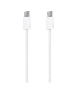 AISENS Cable USB 2.0 3A 60W Apple, tipo USB-C/M-USB-C/M, Blanco, 1.0m