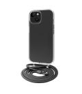 Funda muvit recycletek para apple iphone 15 transparente + colgante negro