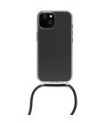 Funda muvit recycletek para apple iphone 15 transparente + colgante negro