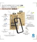 Funda muvit shockproof 2m para apple iphone 13 pro transparente - negra