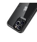 Funda muvit shockproof 2m para apple iphone 13 pro transparente - negra