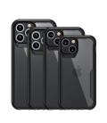 Funda muvit shockproof 2m para apple iphone 13 pro transparente - negra