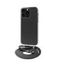 Funda muvit recycletek para apple iphone 15 pro transparente + colgante negro