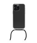 Funda muvit recycletek para apple iphone 15 pro transparente + colgante negro