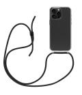 Funda muvit recycletek para apple iphone 15 pro transparente + colgante negro