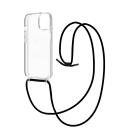 Funda muvit recycletek para apple iphone 15 plus transparente + colgante negro
