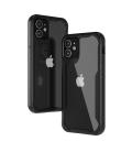 Funda muvit shockproof 2m para apple iphone 12 mini transparente - negra