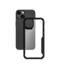 Funda muvit shockproof 2m para apple iphone 13 transparente - negra