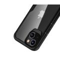 Funda muvit shockproof 2m para apple iphone 13 transparente - negra