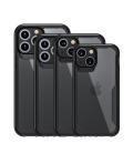 Funda muvit shockproof 2m para apple iphone 13 transparente - negra