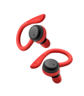 Auriculares deportivos spartan bluetooth 5.3 manos libres accesorios intercambiables detalles en rojo