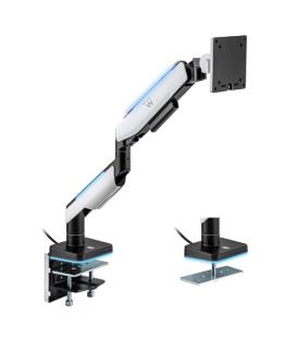 Ewent EW1509 soporte para monitor 124,5 cm (49") Negro, Blanco Escritorio