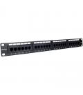 Patch panel phasak pu 2420/ 24 puertos/ cat.6/ altura 1u