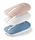 Ratón inalámbrico por bluetooth ngs shell-rb/ batería recargable/ hasta 1600 dpi/ azul/ blanco/ rosa