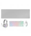 Mars gaming combo gaming mcp-rgb3w 4en1 blanco